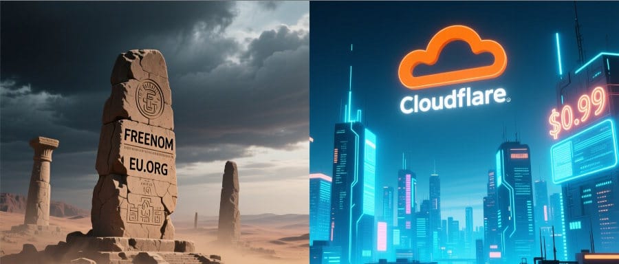 还可以白嫖 Cloudflare 吗？盘点 Freenom、EU.org 与那些消逝的免费域名
